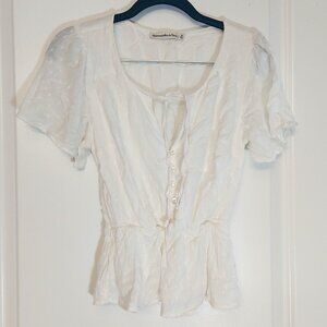 Sweet white boho top